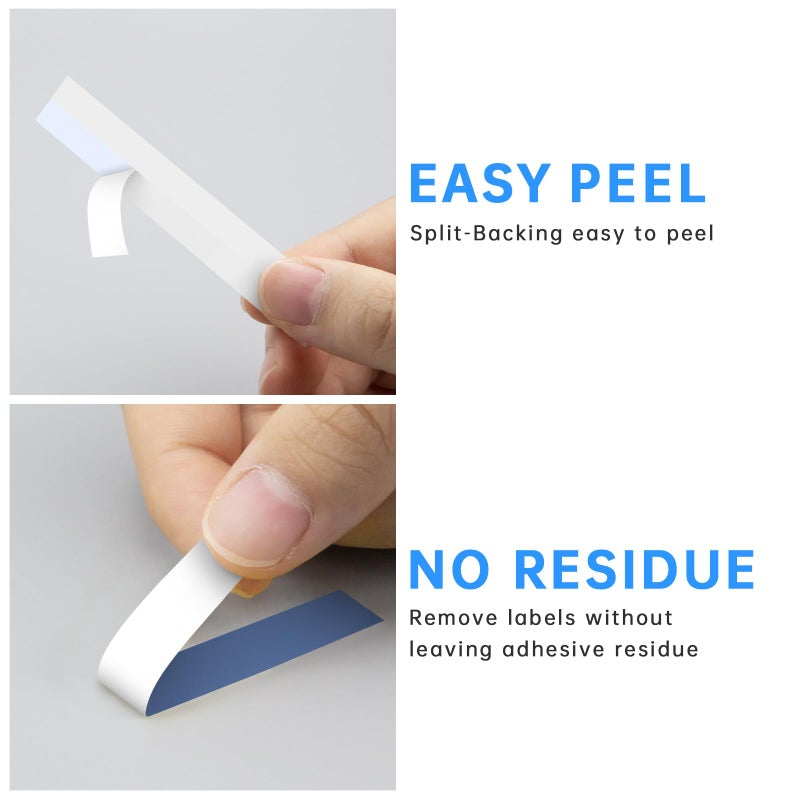 Unismar Blue on White Label Tape Compatible Replacement for Brother Ptouch TZe-243 TZ243 TZe243 18mm 0.7 Laminated Tapes for PTD400AD PTD400VP PT-D600 PTD600VP PT-P700, 3/4 in x 26.2 ft, 2-Pack - Image 5